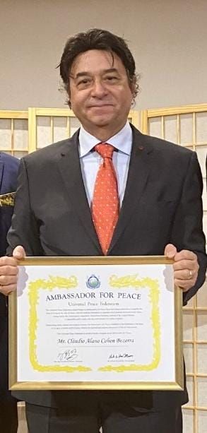 571125919_25379342381679032_822543125896733194_n Maestro Claudio Cohen recebe título de Embaixador da Paz em Viena